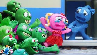 Tiny Survives ZOMBIE Apocalypse - Funny Moment Stop Motion Animation Cartoons