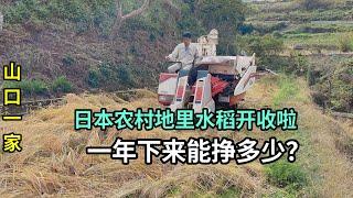 實拍日本農村收水稻，看看農民辛苦一年能掙多少錢？