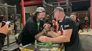 ALLEN FISHER VS DEVON LARRATT ARM WRESTLING PRACTICE [2020]