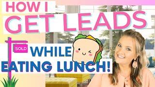 How You Can Get Real Estate Leads FOR FREE During Lunch! #agentadvice #realtortips #leadgenforagents