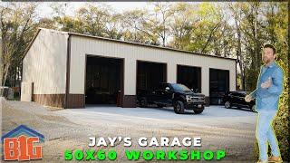 Jay's 50x60 Metal Building Tour w/ Big Buildings Direct