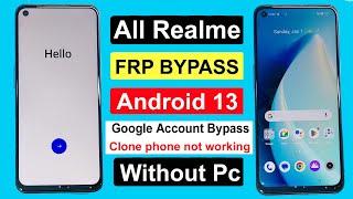 All Realme Android 13 Frp Bypass/Unlock - Clone Phone Not Open Solution Without PC 2023 @krunlocker