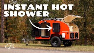 Instant Hot Water Shower for Our Teardrop Trailer