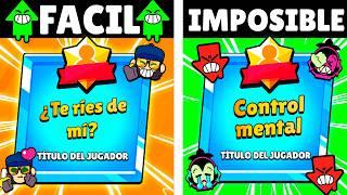 Otras 27 Maestrias *MÁS FACILES*  VS LAS *CASI IMPOSIBLES*  De Conseguir en BRAWL STARS