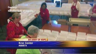 The Augusta Salvation Army depends on volunteers and donations to meet the needs of evacuees