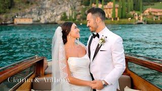 Marvelous wedding on Lake Como in Italy. Wedding ceremony at Villa Balbianello