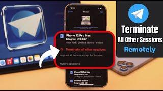 Log Out Telegram Remotely from All Devices At Once [2022] | Sign Out of Telegram App on iPhone