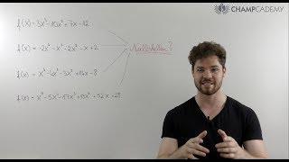 Polynomdivision/Horner-Schema (NULLSTELLEN berechnen)