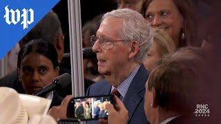 Mitch McConnell booed during RNC vote call