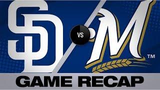 Balanced effort leads Brewers to 5-1 win | Padres-Brewers Game Highlights 9/19/19