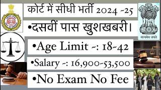 sonipat court peon vacancy/ Sonipat court vacancy 2024/ district Court recruitment for 10th pass/