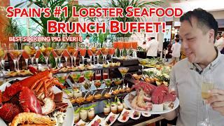 Spain's #1 Lobster Seafood Brunch Buffet! | Lobsters, Paella, Lechon, Caviar, Foie Gras and more!