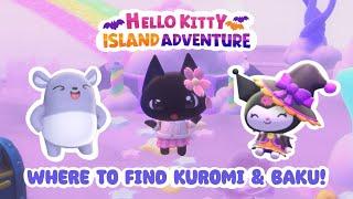 Kuromi & Baku LOCATIONS Quest: Day Dreamy Drama  Hello Kitty Island Adventure 2.0 Update