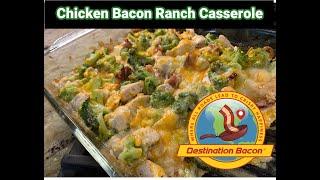 Easy Chicken,Bacon & Ranch Casserole with Broccoli!