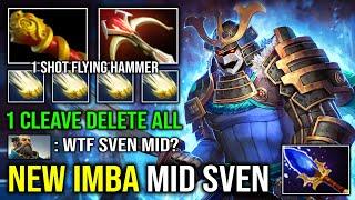 How to Solo Mid Sven 100% Full Physical 1 Shot Cleave Hit Like a Truck Hard Carry Dota 2