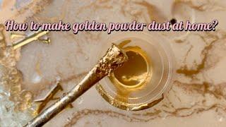 How to make golden powder dust at home | DIY Golden Colour | DIY Golden Metallic paint