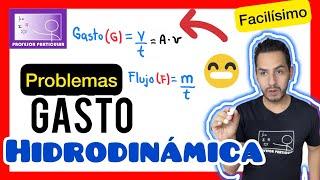 HIDRODINÁMICA PROBLEMAS | PASO a PASO | FÍSICA PREPARATORIA