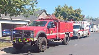 Portland Fire Brush 14 & M347 on scene of a Plane Crash