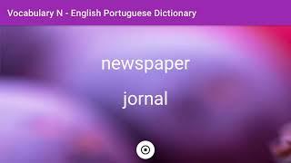 English - Portuguese Dictionary - Vocabulary N