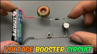 Voltage Boost Circuit Using Inductor Coil Diy Electronics Project