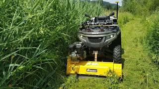 Rammy Flail mower 120 ATV - clearing of path.