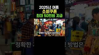 올여름 민생지원금 소비쿠폰 최대 50만원 지급 결정