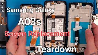 Samsung A03s Teardown Dissembly Screen Repair Step By Step Tutorial.