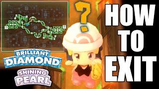 HOW TO EXIT Grand Underground in Pokemon Brilliant Diamond and Shining Pearl