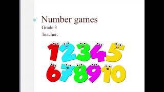 Number games 3 grade smiles