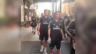 Eden Hazard first day training at Real Madrid in Montreal