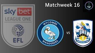 Wycombe Wanderers F.C. vs Huddersfield Town A.F.C. | League 1 | LIVE