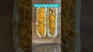 Cheesy chicken garlic baguette #budgetmeals