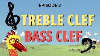 Treble Clef, Bass Clef and Landmark Notes | Theory of Music [Episode 2]