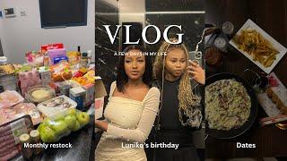 #vlog : A few days in my life: Monthly restock, Birthday Celebrations, Dates, Uni and more.