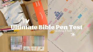 Ultimate Bible Pen Test | Mr. Pen Unboxing | Pens, Markers, & Highlighters!