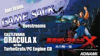 Joe streams Castlevania Dracula X on the Turbo/PC Engine CD
