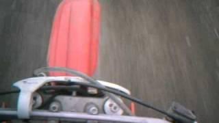 Honda cr 85cc dirt bike  (great sound, not so good camera view)