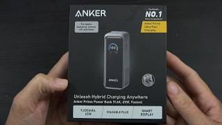 Anker Prime Fusion Power Bank, 9,600mAh 65W Battery Pack with 65W Wall Charger