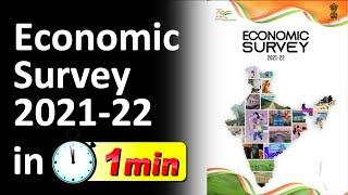 Economic Survey 2021-22 Summary | Shorts | UPSC