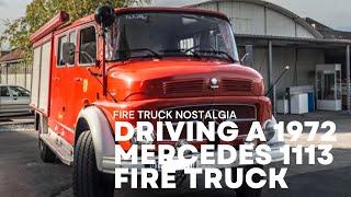 Driving a 1972 Mercedes 1113 Rundhauber Fire Truck