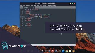 How to install Sublime Text on Linux Mint | Ubuntu