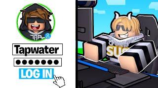 I HACKED TAPWATER'S ACCOUNT.. (Roblox Bedwars)