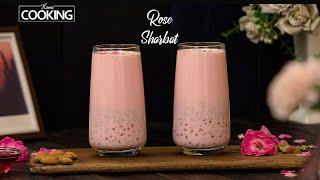 Rose Milk Sharbat | Summer Drinks at Home | Sharbat Recipes | Badam Milk | Refreshing Summer Drinks