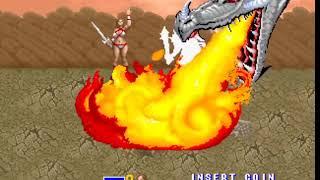 [원코인하고싶은아재] Mame용 황금도끼(Golden Axe) 일어판입니다. 드래곤브레스를 볼려고 여자캐릭터를 많이 선택했었죠.