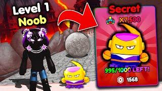 Starting Over as NOOB with OP SECRET in Sisyphus Training! (Roblox)
