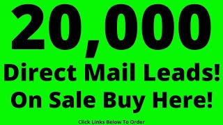 Direct Mail Leads 20,000 On Sale Buy Now!