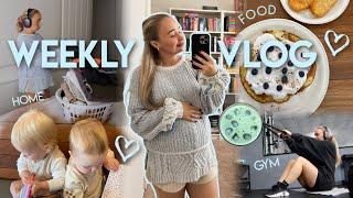 vlog: I'm pregnant and tired | gym, mum life, long chats, cooking & toddler evening routine 🩵