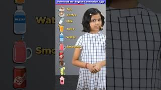 10 Beverages in English | Learn with Adi | Kids Adi Connection #shorts