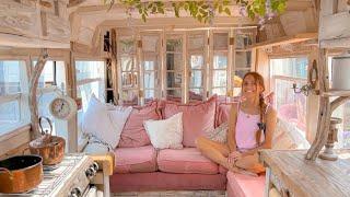 Girl builds CottageCore VAN!  TIMELAPSE