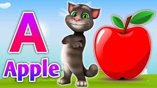 A for apple b for bus , abcd kids song, abcd rhymes video, abcd learning, | #kidstvenglish1